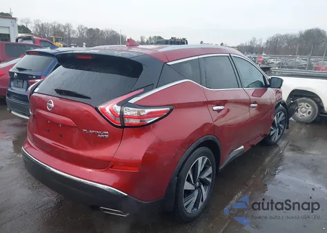2016 Nissan Murano Platinum z USA, uszkodzony, nr VIN 5N1AZ2MH0GN166209